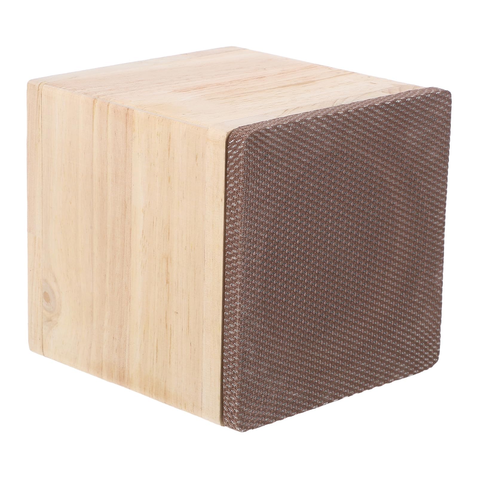 Caja de Altavoz para Automóvil de Madera Beige Diseño Preciso para Altavoces de 4 Pulgadas, Estructura Resistente y Acabado Elegante Adecuado para Viajes Largos