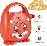 Vista 2 de Singimals - Altavoz de karaoke para niños con micrófono, da rienda suelta a la superestrella interior de tu hijo, Bluetooth v5.1, tiempo