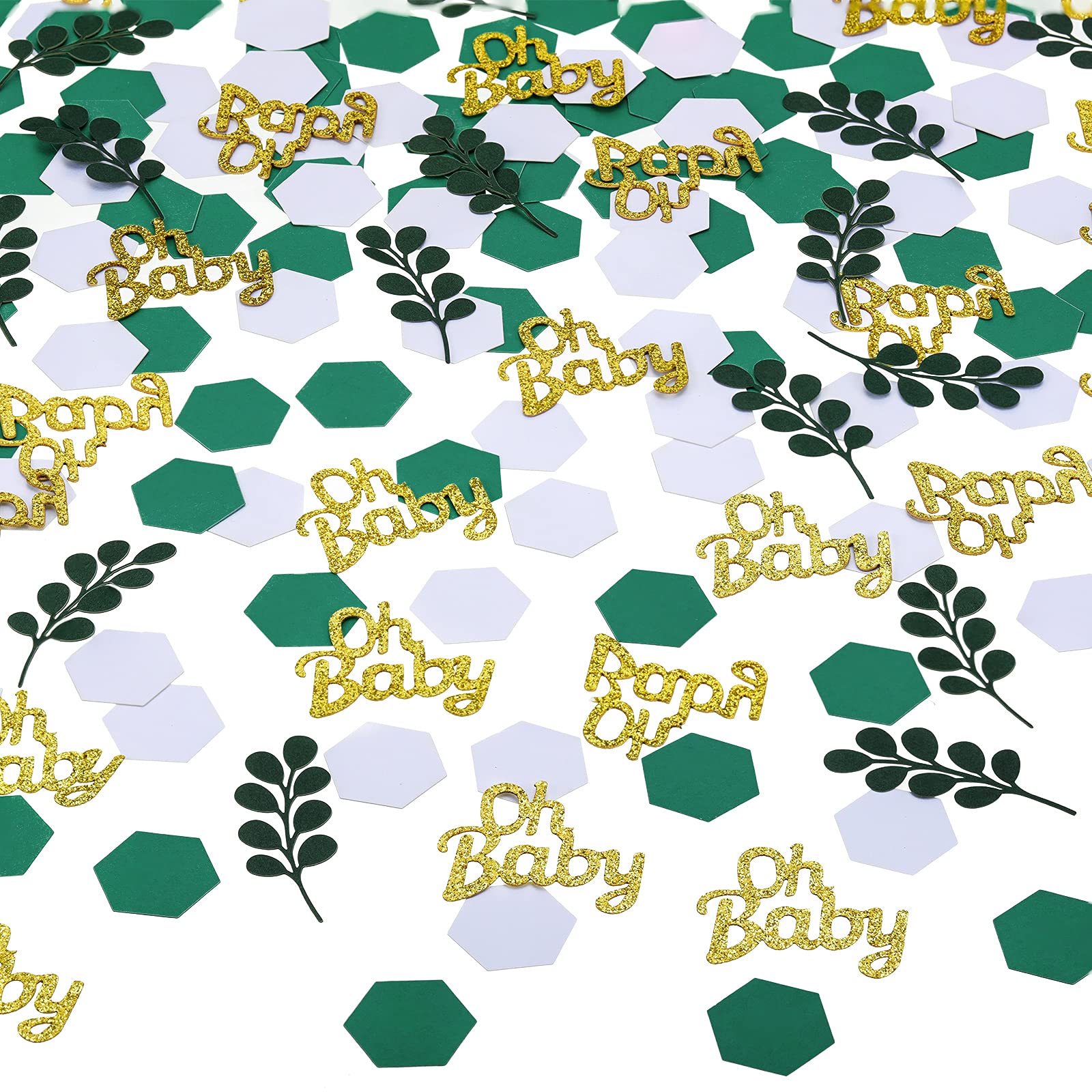Buy Greenery Baby Shower Confetti Decorations Include Green Table