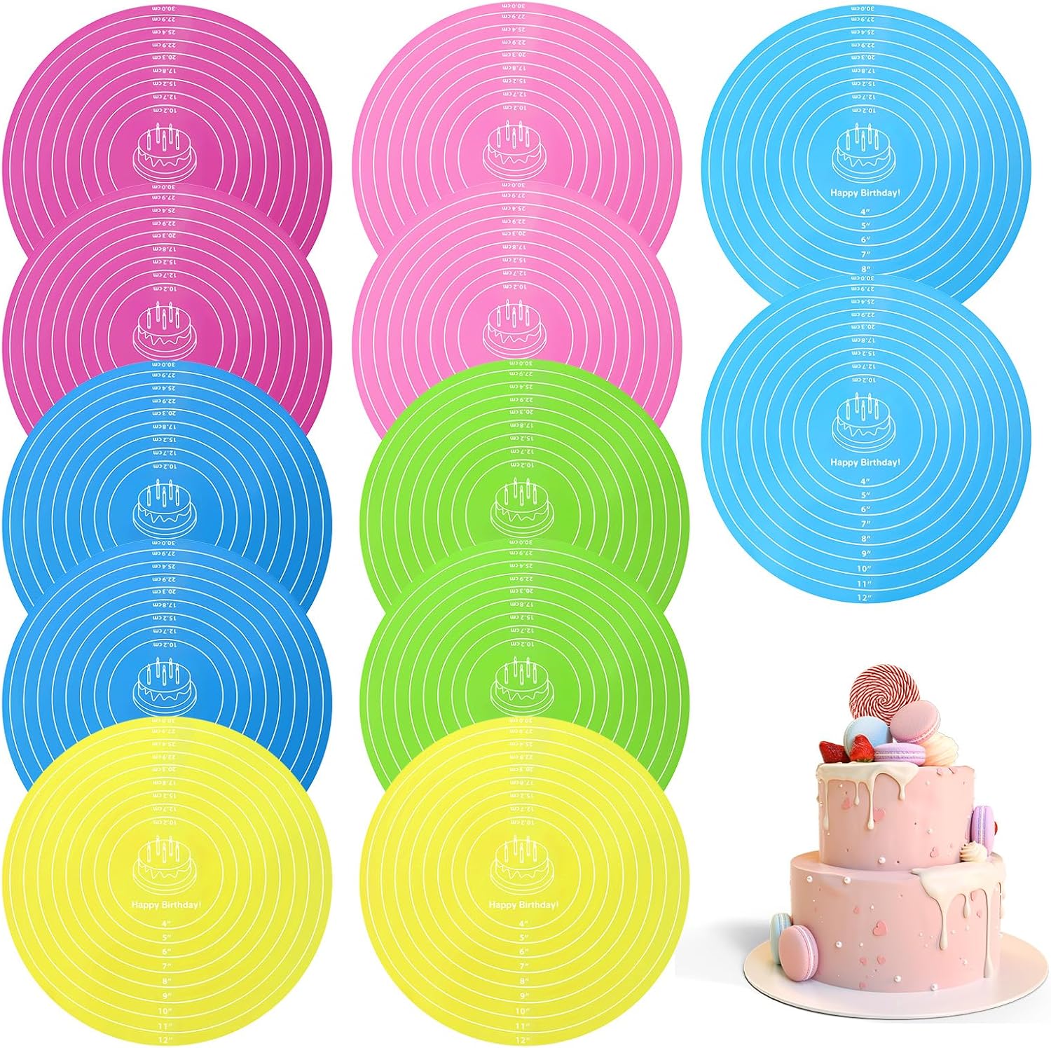 Kifmurase 12Pcs Silicone Baking...