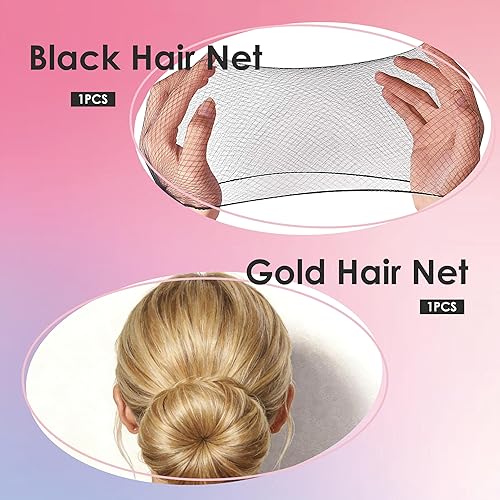 Miniatura 6 de Kit de accesorios para el cabello, 160 pinzas para el cabello para mujeres y niñas, bailar, ballet, animadoras, viajes, con caja de almacenamiento