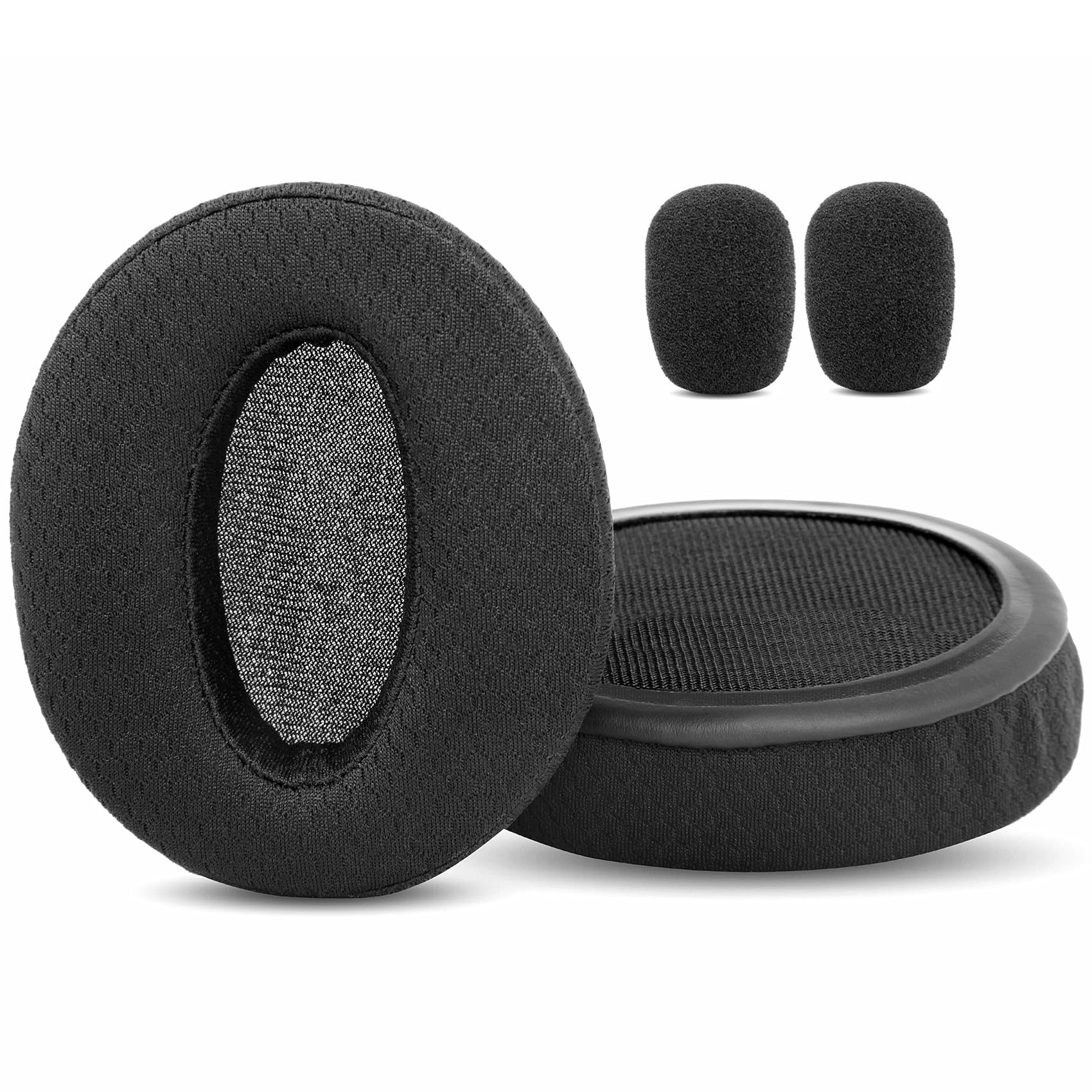 Upgrade Ear Pads Ear Cushions Earpads Replacement Compatible with Microsoft Lifechat LX-3000 LX 3000 Headphones Fabric Black