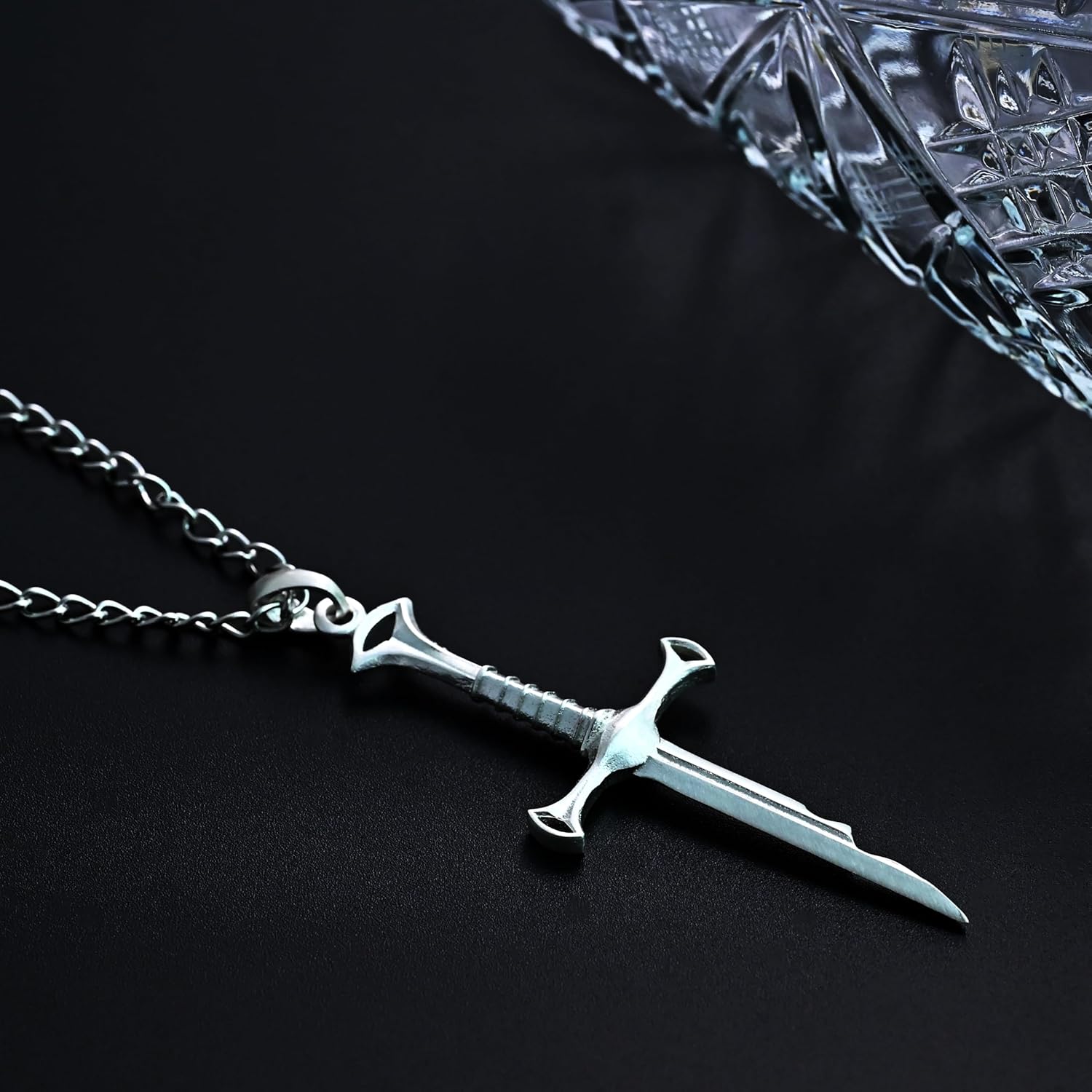 Stainless Steel Sword Pendant for Men – Medieval Knight Fantasy Blade Necklace, Tarnish-Resistant Steel Jewelry, 24” Chain - Image 6
