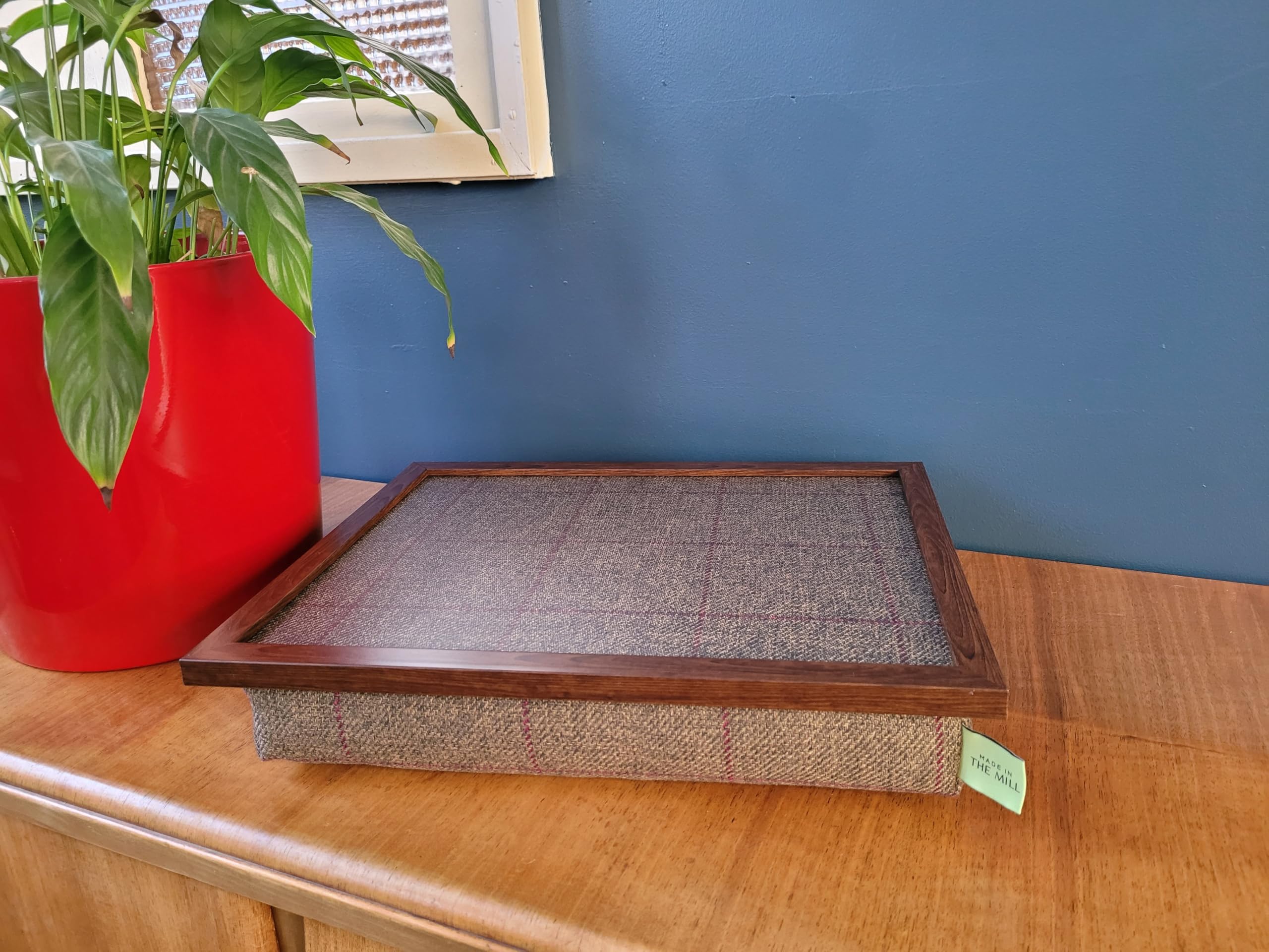 Made in the Mill Luxury Lap Tray with Bean Bag Base - Springer Tweed