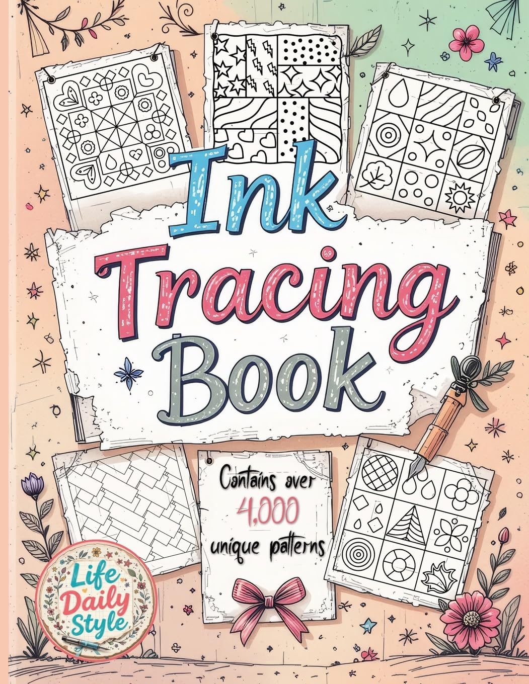 Ink Tracing Book: Over 4,000 Patterns to Unleash Your Creativity with Relaxing Designs and Intricate Line Art for Mindful Drawing and Artistic Exploration