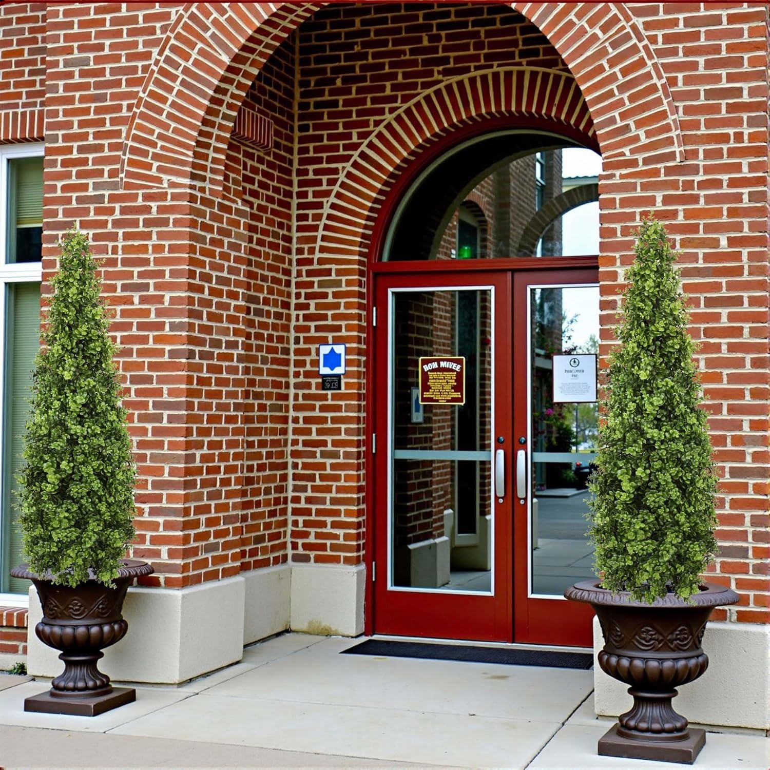 4FT Artificial Boxwood Topiary Tree Fake Topiary Potted Plants for Home Office Garden Indoor Outdoor Decoration 48INCH(2PACK) - Image 6