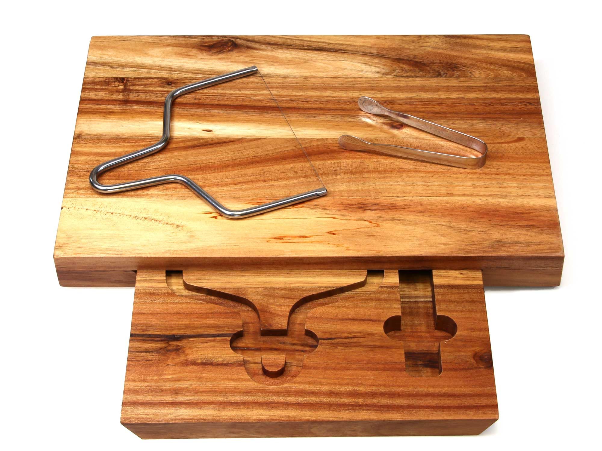Cathcart Elliot Personalised Cheese Board Gift Set, Acacia Charcuterie Board 36 x 24 cm