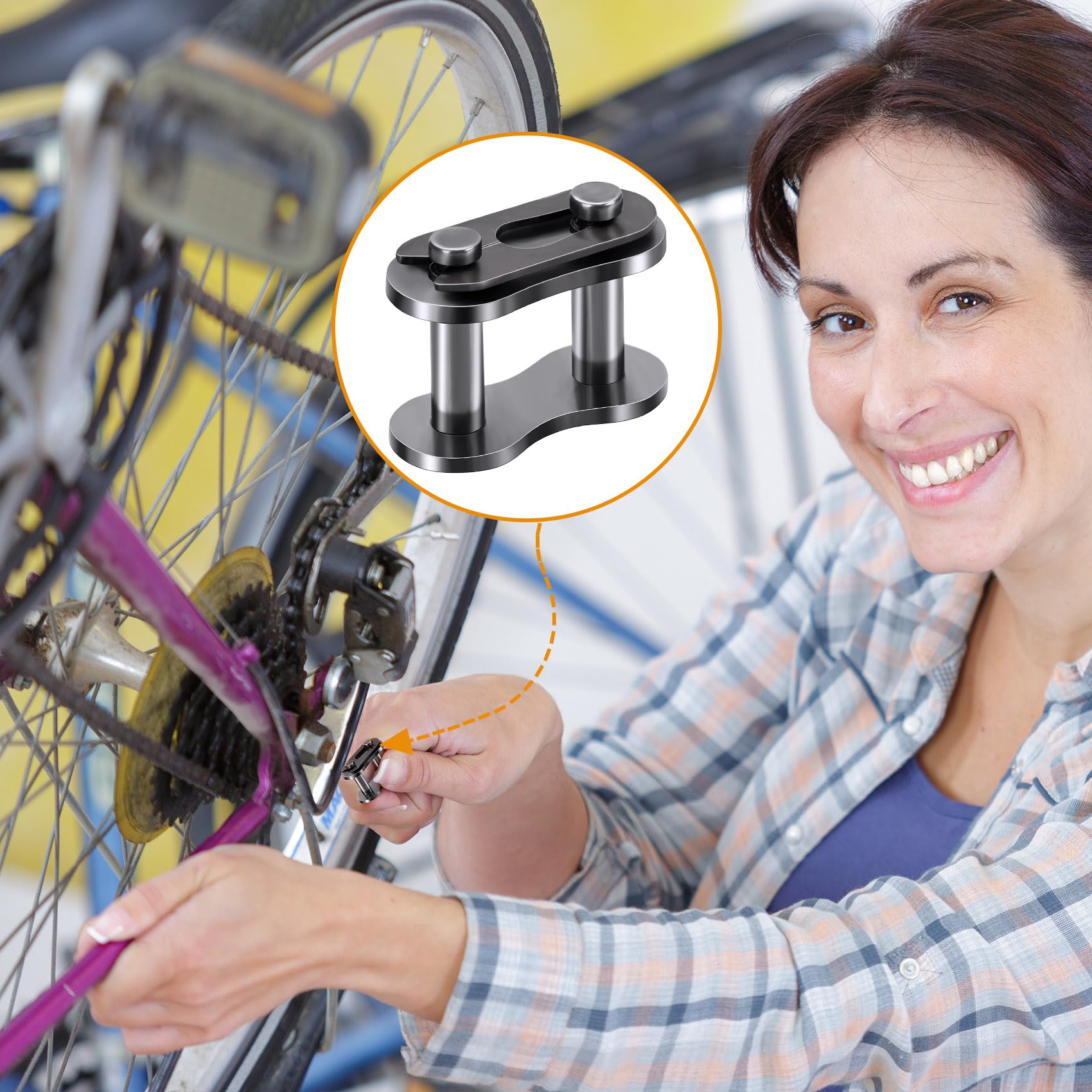PAGOW 30 Stück 40 Rollenkettenverbindungen, Master-Verbindungsglied, robuster Manganstahl