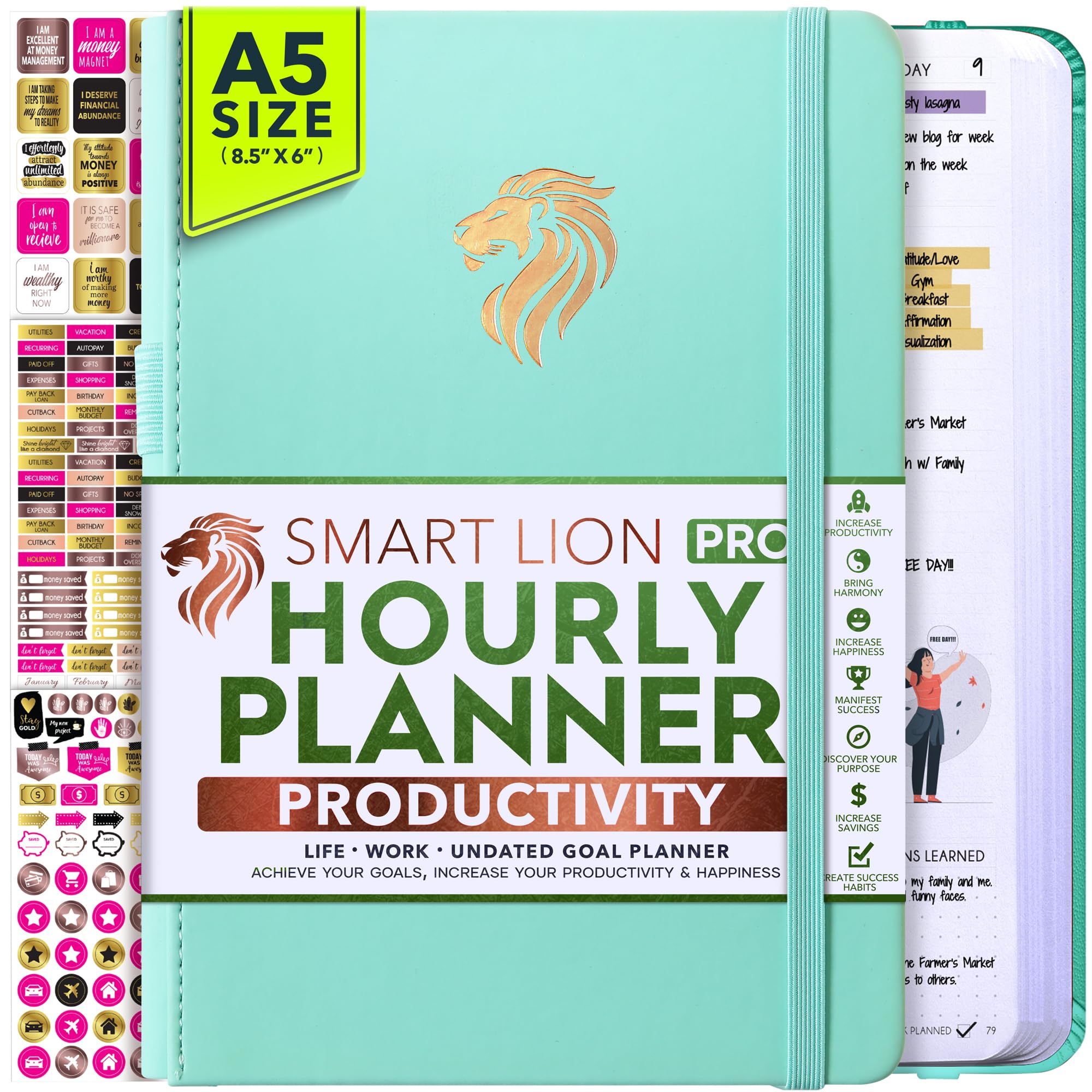 Undated Daily Weekly &amp; Monthly Planner with Budget Section
