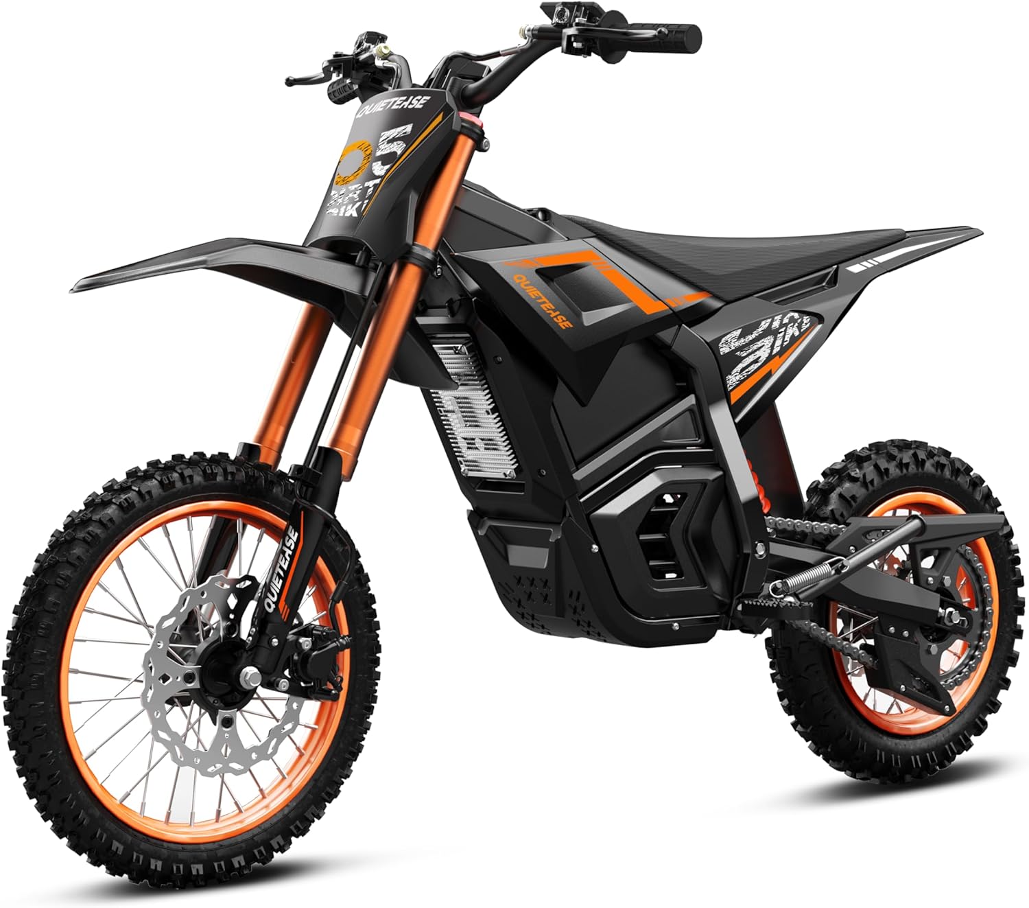 Electric Dirt Bike for Adults Teens, 3000W Brushless 220Nm Motor - 45° Slope, 38 MPH, 48V/23.4Ah Removable Battery, Dual Hydraulic Brakes & Full Suspension Electric Motorcycle for Age 13+