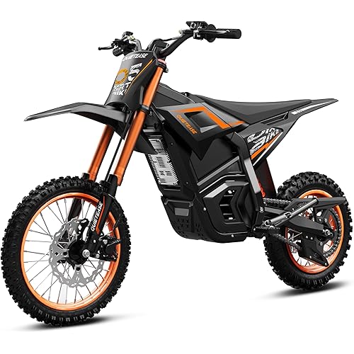 Electric Dirt Bike for Adults Teens, 3000W Brushless 220Nm Motor - 45° Slope, 38 MPH, 48V/23.5Ah Removable Battery, Dual Hydraulic Brakes & Full Suspension Electric Motorcycle for Age 13+