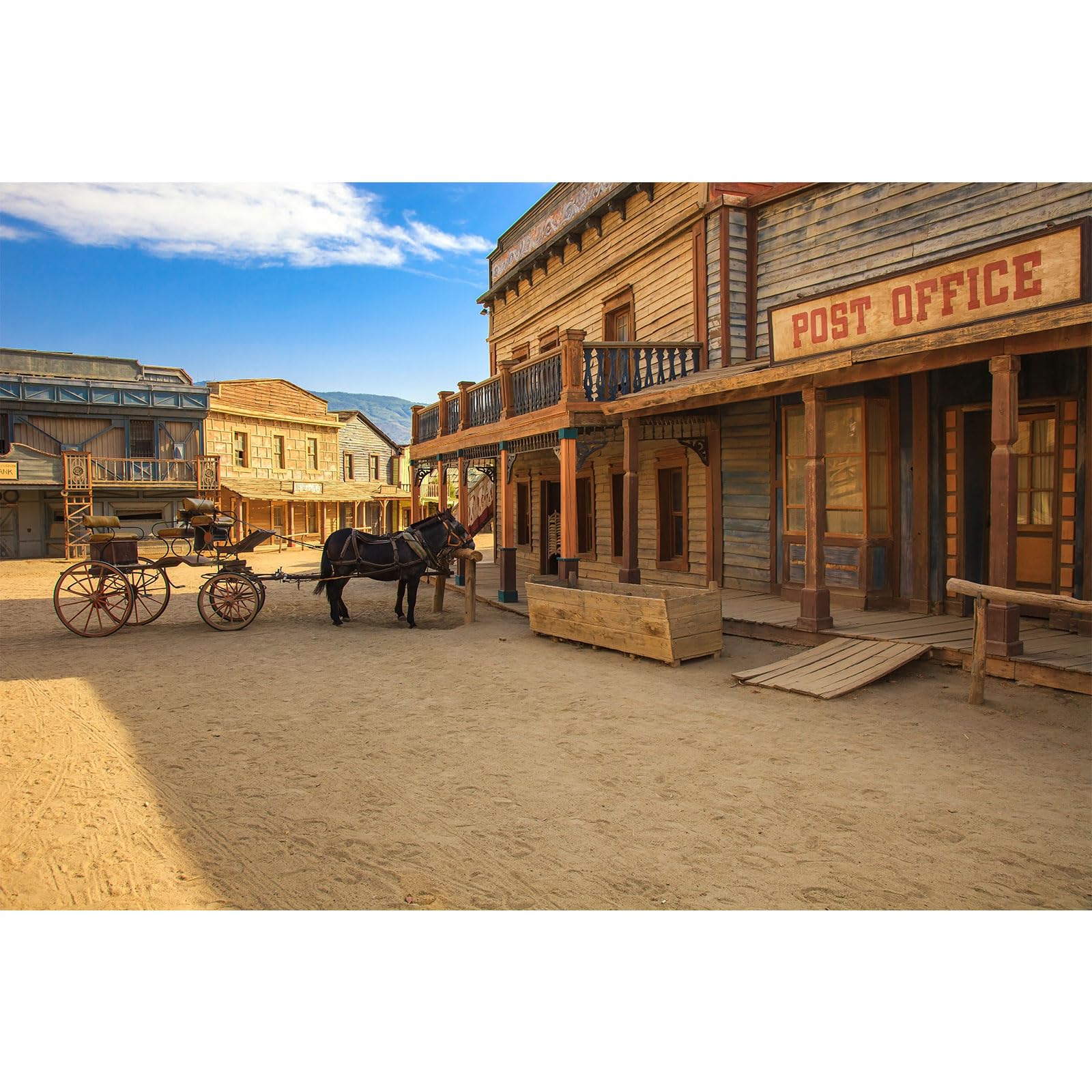 Western Town Saloon Background Western Cowboy Backdrop Vintage Retro Country Town Bar Saloon Farmhouse Wooden House Barn Door Horse Wild West