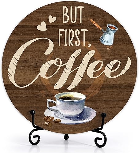 Miniatura 9 de Letrero de Jesús de madera, decoración cristiana de café para estación de barra en el hogar, regalo religioso para amantes, decoración rústica de