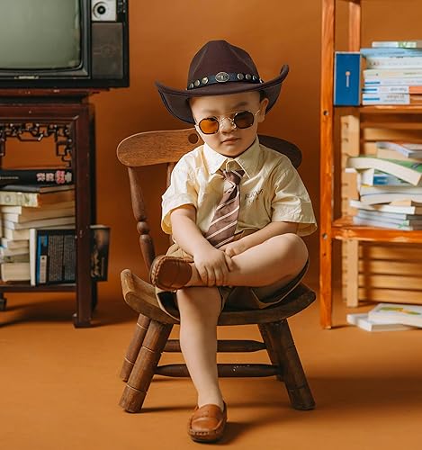 Miniatura 6 de Jastore Sombreros de vaquero para bebés, niños y niñas, sombreros de vaquera, sombreros occidentales para niños