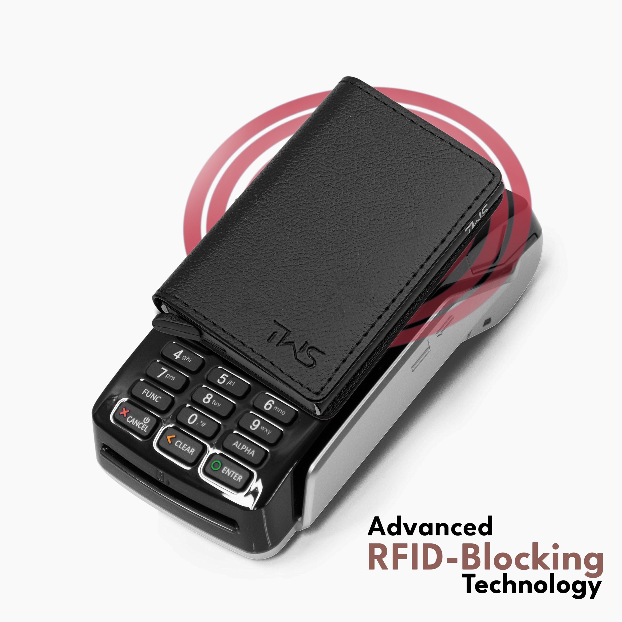 The Wallet Store Vivid Vault RFID Protected Metal Cardholder - Black