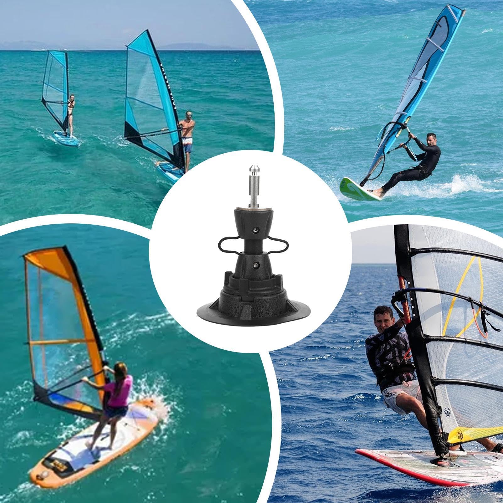 Base de mât de planche à voile, pied de mât de planche à voile, Base de pied de voile réglable, Base de mât de planche à voile multifonctionnelle, Tendon de surf pour Sports nautiques en plein air