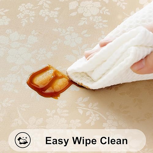 Miniatura 3 de Smiry - Mantel de vinilo resistente al agua, a prueba de manchas, resistente al aceite, mantel para cocina y comedor