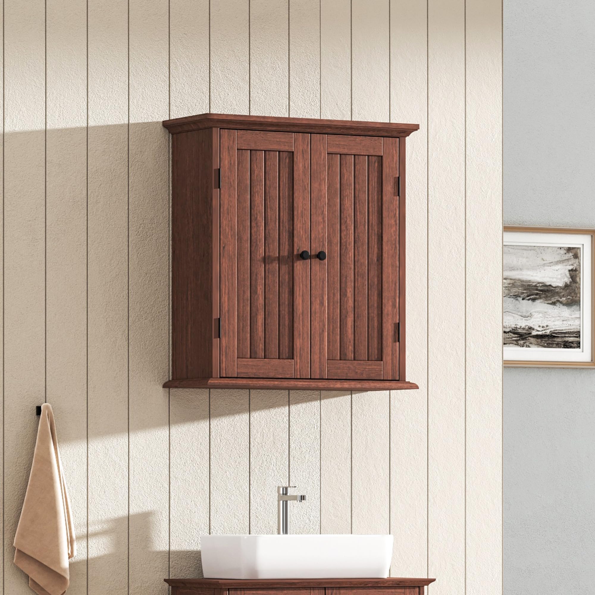 Amazon.com: ChooChoo Bathroom Wall Cabinet, Over The Toilet Space