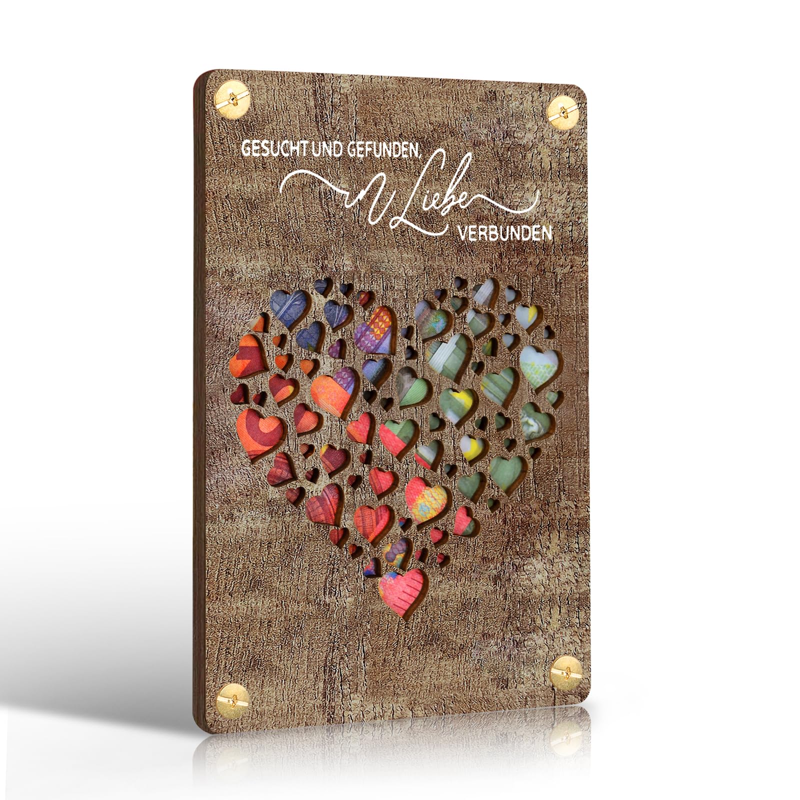 Xinkfir Wedding Gift for Bride and Groom Wooden Wedding Card, Original Wedding Money Gifts Packaging