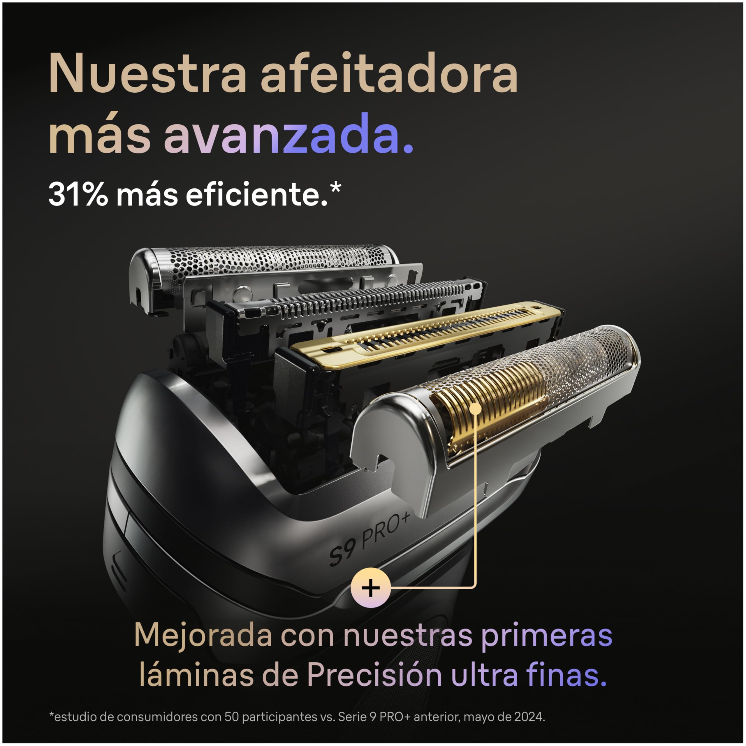 Braun Series 9 PRO+ Cabezal De Recambio ORIGINAL Para Afeitadora Eléctrica Hombre, Compatible Con Las Máquinas de Afeitar Series 9, Fabricado en Alemania, Afeitado Suave Y Preciso, 96M