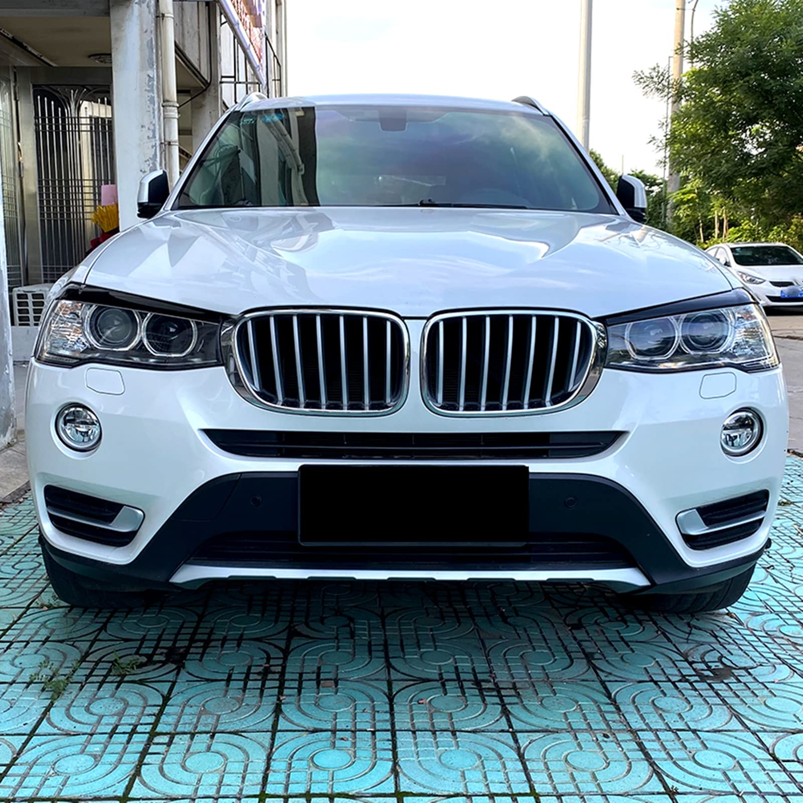 2 x Scheinwerfer-Augenbrauen Trim für BMW X3 F25 X4 F26 2014-2017 15