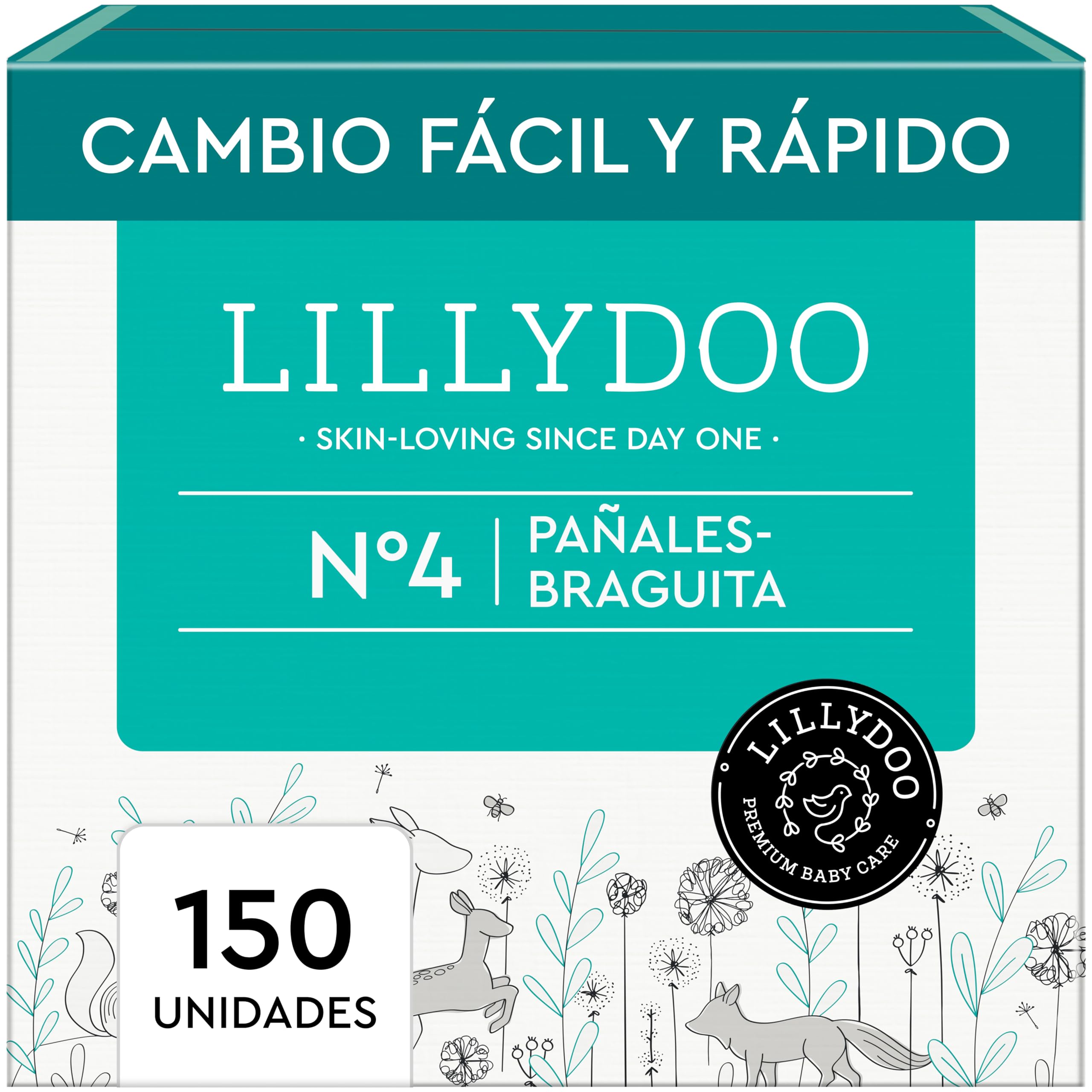 Pañales-braguita LILLYDOO - talla 8 (17+ kg), caja mensual (90 unidades), protección contra fugas, delicados con la piel, suaves, sin perfumes ni lociones, dermatológicamente testados — view 16