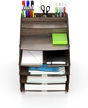 Design OTTO Large Modest - 6 Colors A4 Document Rack Desktop Organizer Organizer (Walnut)