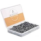 6mm Jump Rings Gun Black Jump Rings for Keychains Jewelry Makings for Necklace Repair (300Pcs)