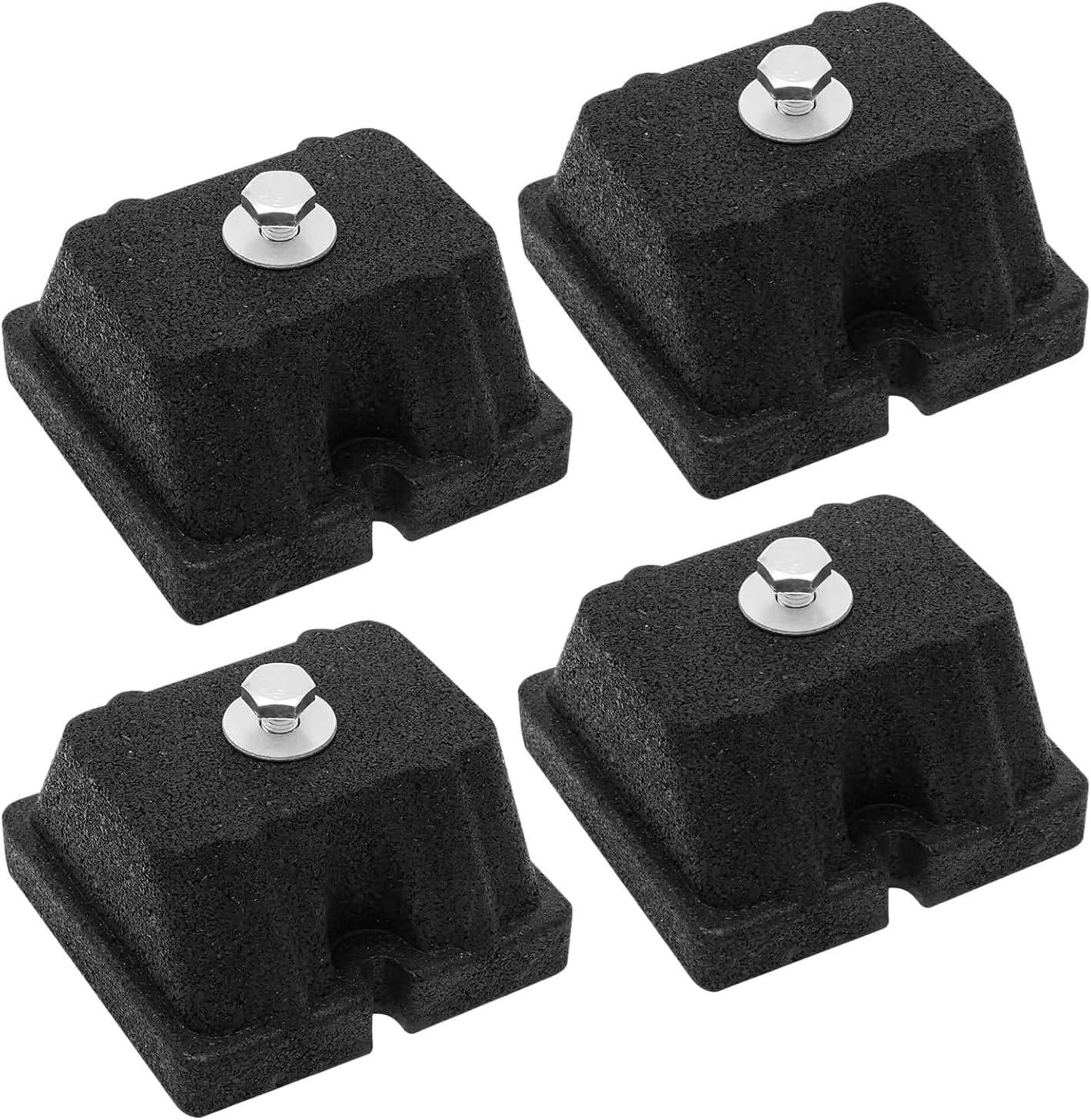 Isolation Pads - 4 Piece Mini Split Rubber Feet - Mounting Bracket Isolator for Condensers Outer Machine Hvac Heat Pump System Outdoor Mini Split Air Conditioner