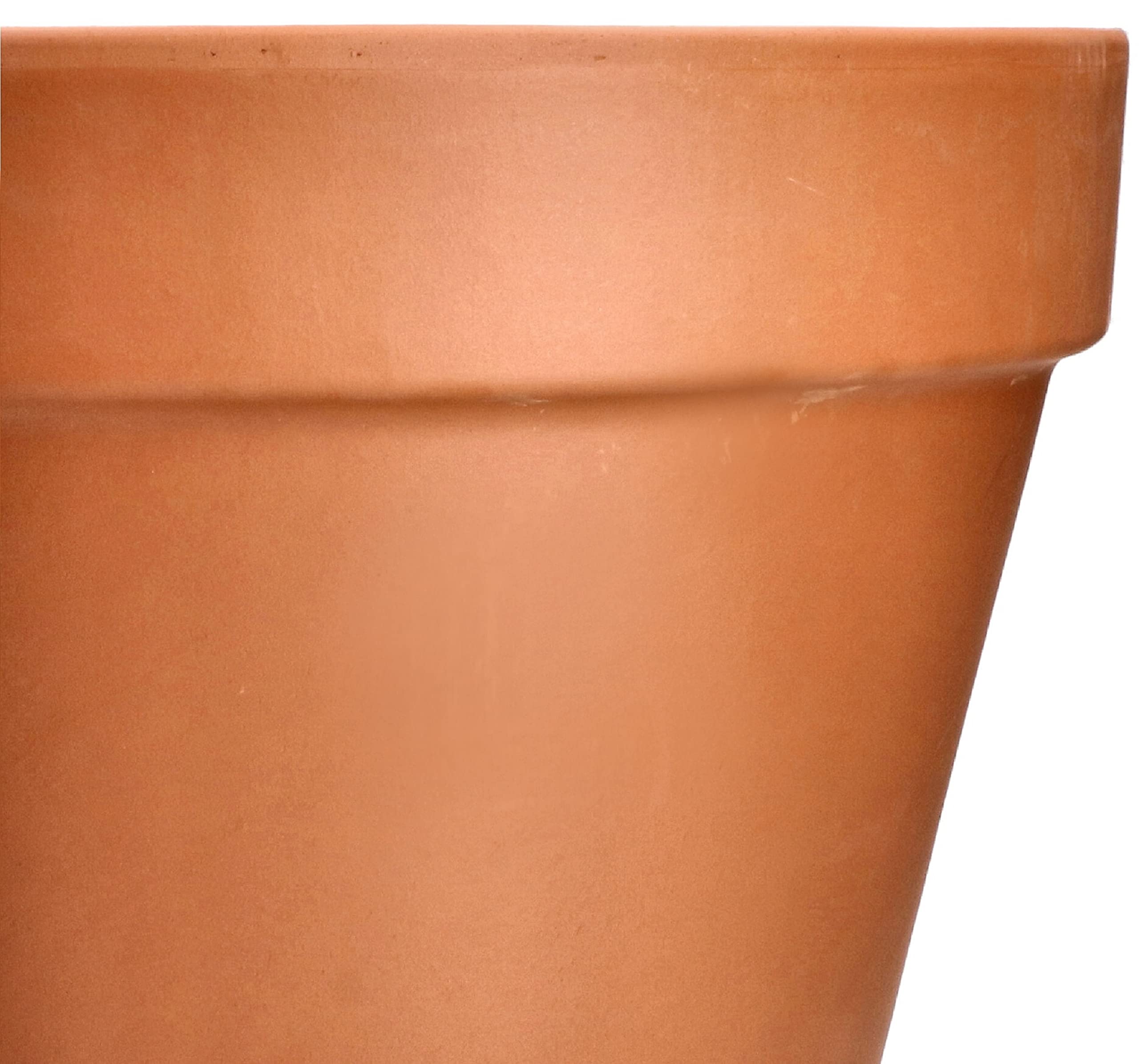 KOTARBAU® Lot de 4 pots en terre cuite avec bord de 11 cm, pour intérieur et extérieur, pot pour plantes, pour balcon ou jardin, céramique non émaillée