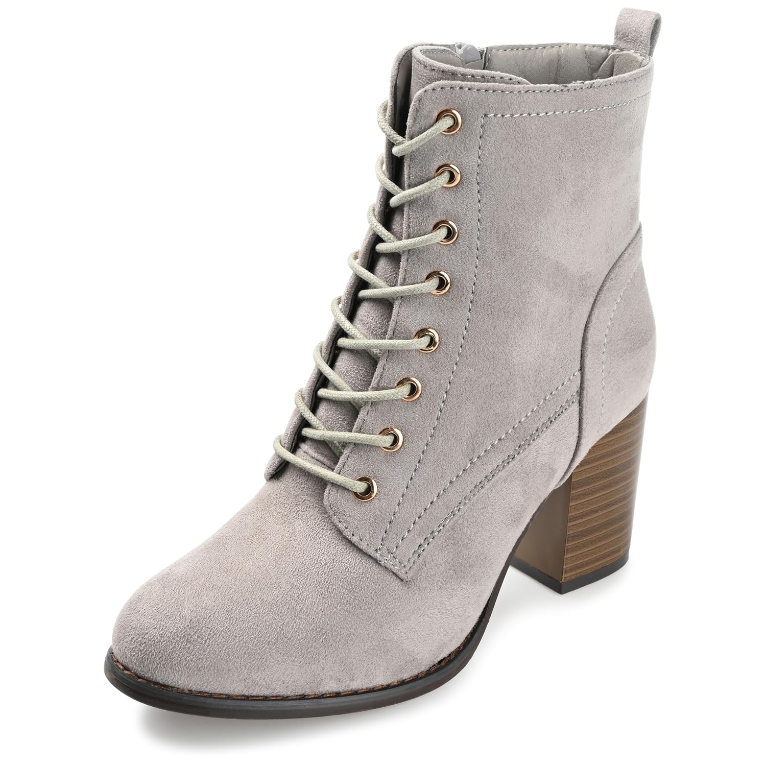 Journee Collection Womens Stacked Heel Lace-up Booties - Review, Price and Buying Guide
