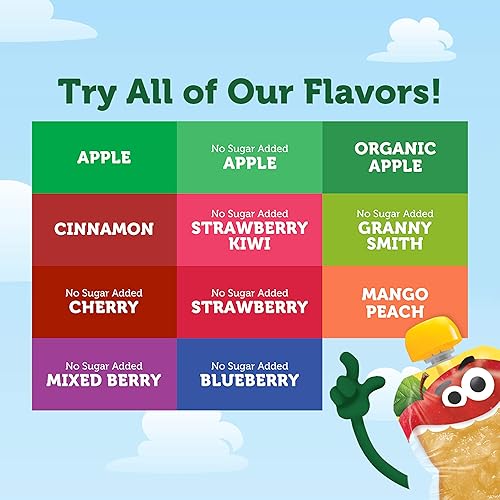 Miniatura 6 de Mott's Puré de manzana sin azúcar añadido, bolsa transparente de 3.2 onzas, 12 unidades