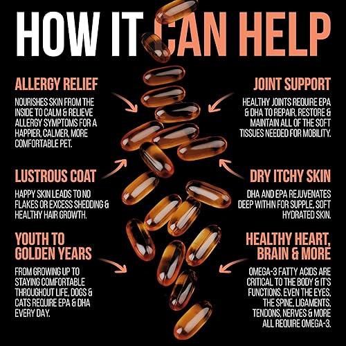 Miniatura 7 de Best Paw Nutrition Aceite de salmón puro de Alaska salvaje para perros y gatos, alergias, picazón seca en la piel, puntos calientes y alivio del
