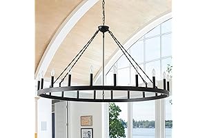 53 Inch Giant Black Chandelier for Bold Illumination