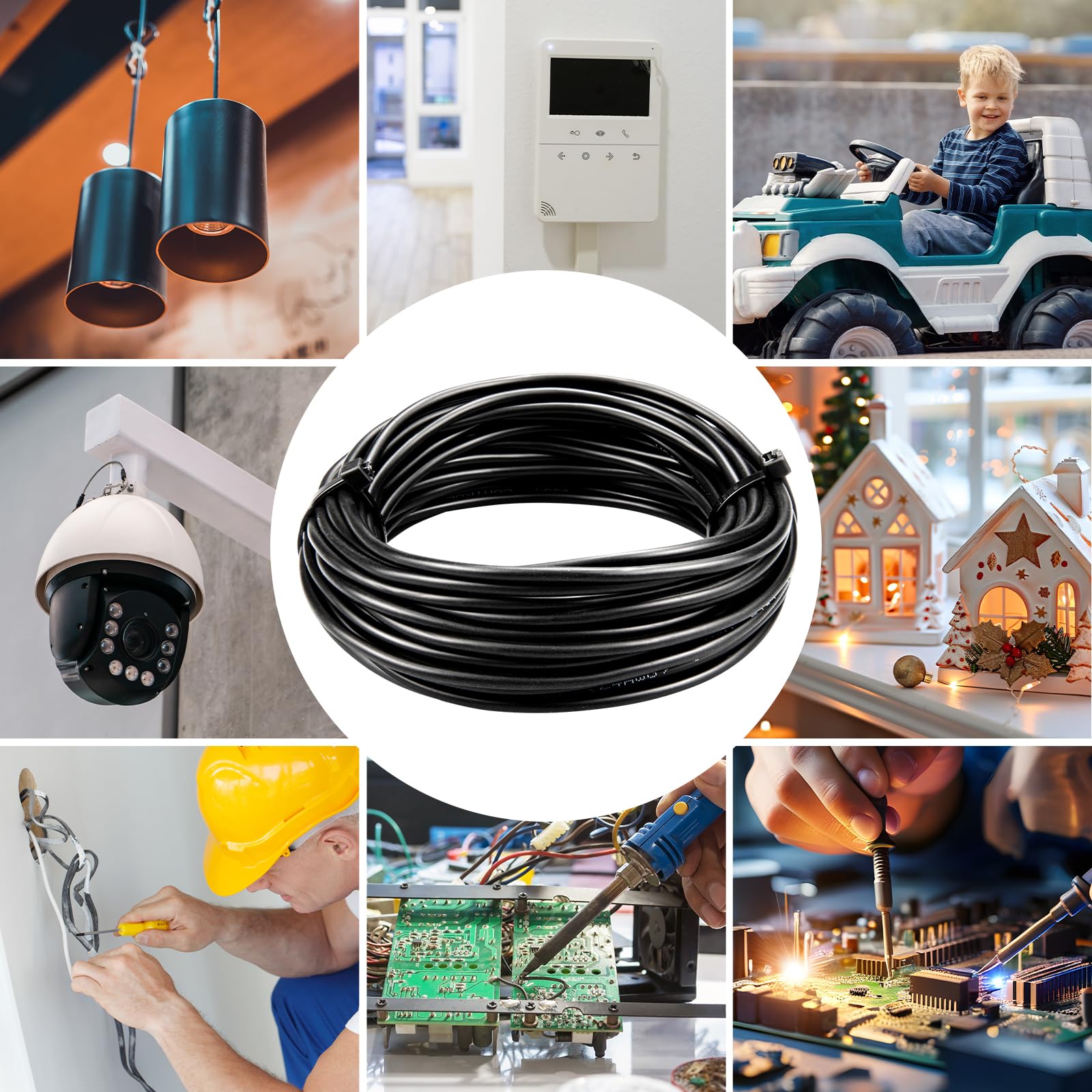URCOANOW 20AWG przewód elektryczny 30,5 m