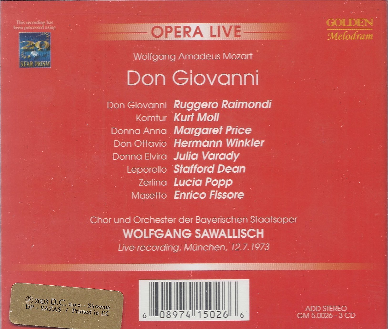 DON GIOVANNI-MUNCHEN 1973