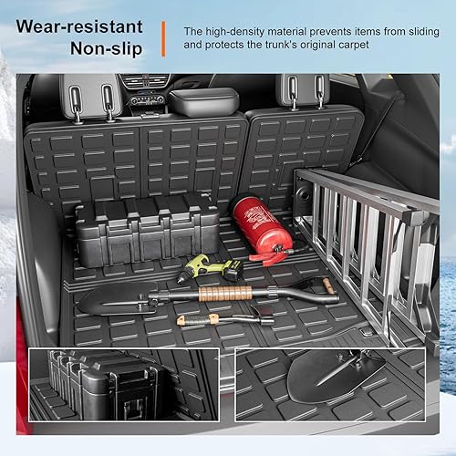 Miniatura 4 de powoq Revestimiento de carga compatible con Ford Escape 2020-2025, alfombrilla de carga para todas las estaciones, tapete de carga de elastómero