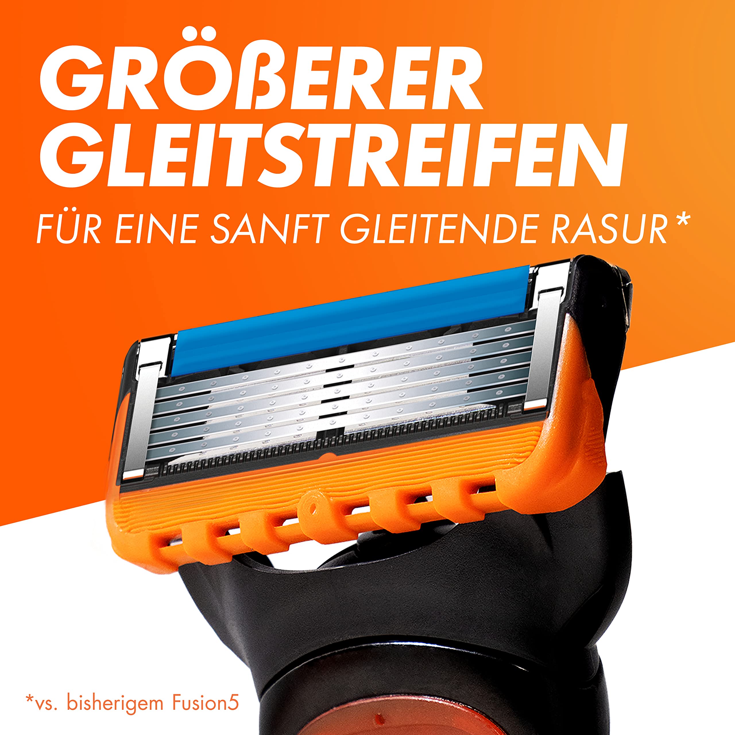 Gillette Fusion 5 Rasierklingen für Rasierer, 8 Ersatzklingen für Nassrasierer Herren mit 5-fach Klinge, Made in Germany
