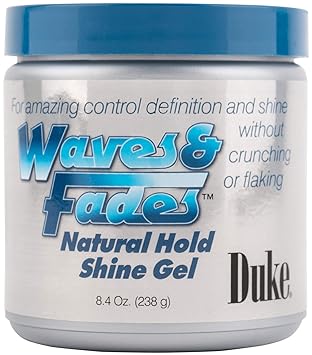Duke Waves and Fades Natural Hold Shine Gel 8.4 Ounce