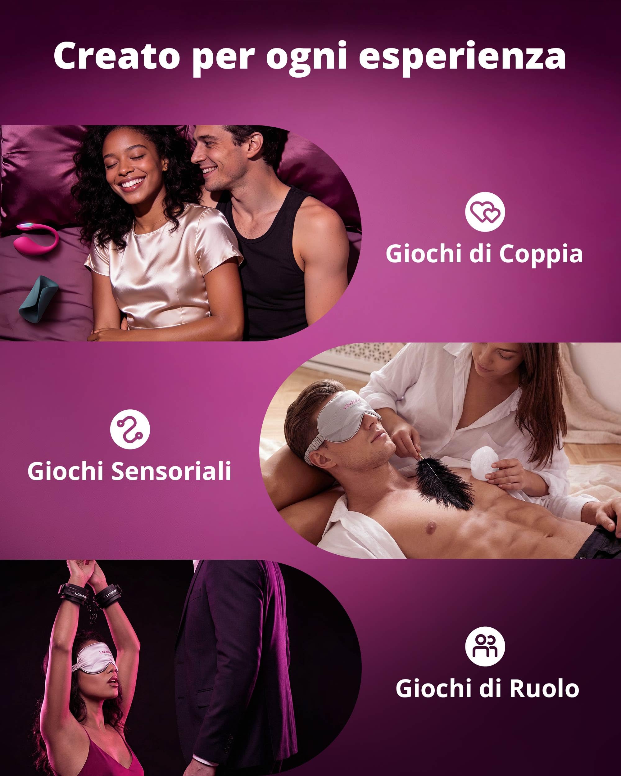 LOVENSE Lover Set Kit BDSM, toys sessuali per coppie, Vibratori Telecomandati via App – Lush 4 Sex Toy Indossabile Punto G, Gush 2 Masturbatore Maschile e Accessori, Regalo Premium per Uomo Donna