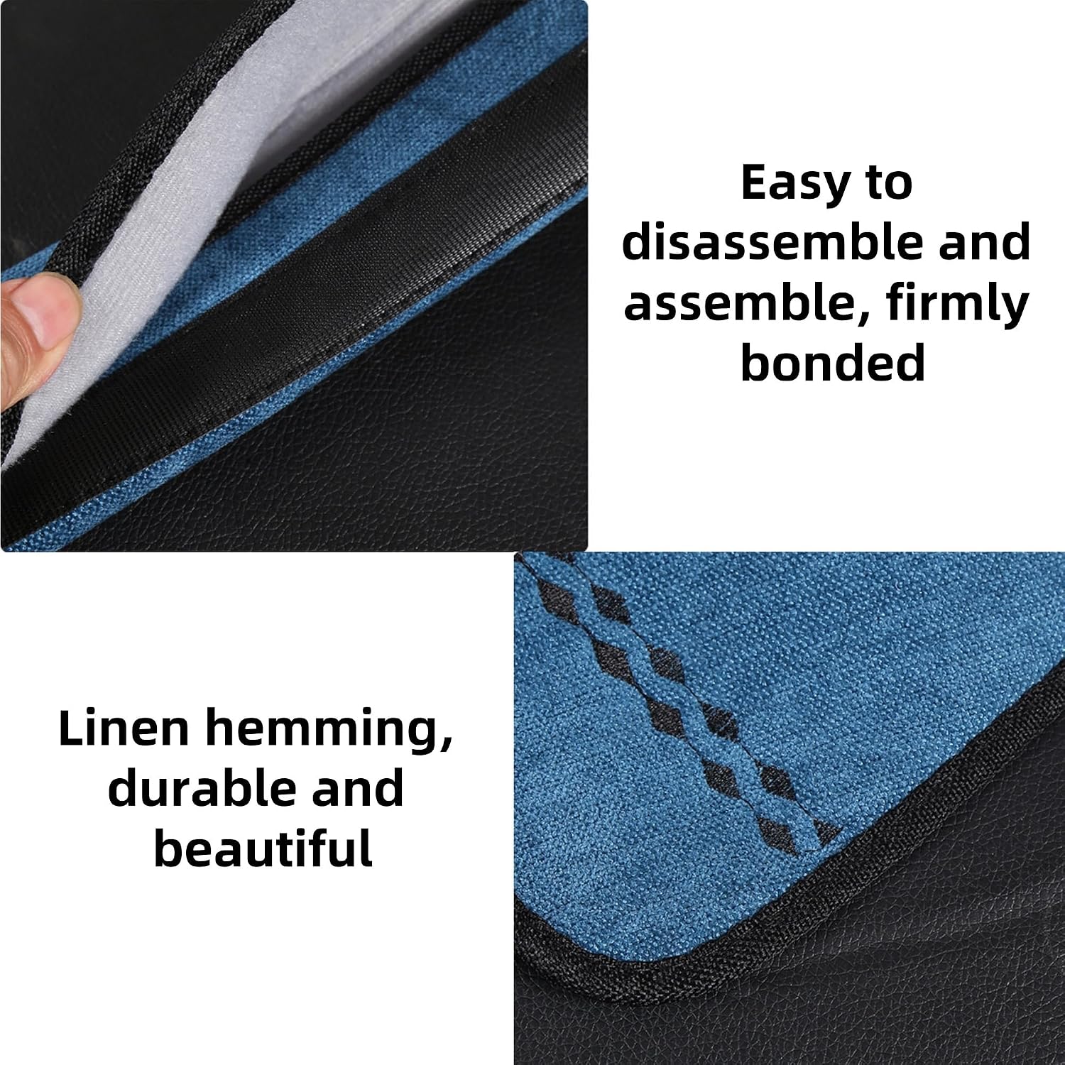 Extra-Long Car Seat Belt Cover Comfortable & Stress-Relieving Durable and Comfortable Car Seatbelt Shoulder Pad Enhance Your Driving Comfort and Safety (Blue, L-29)