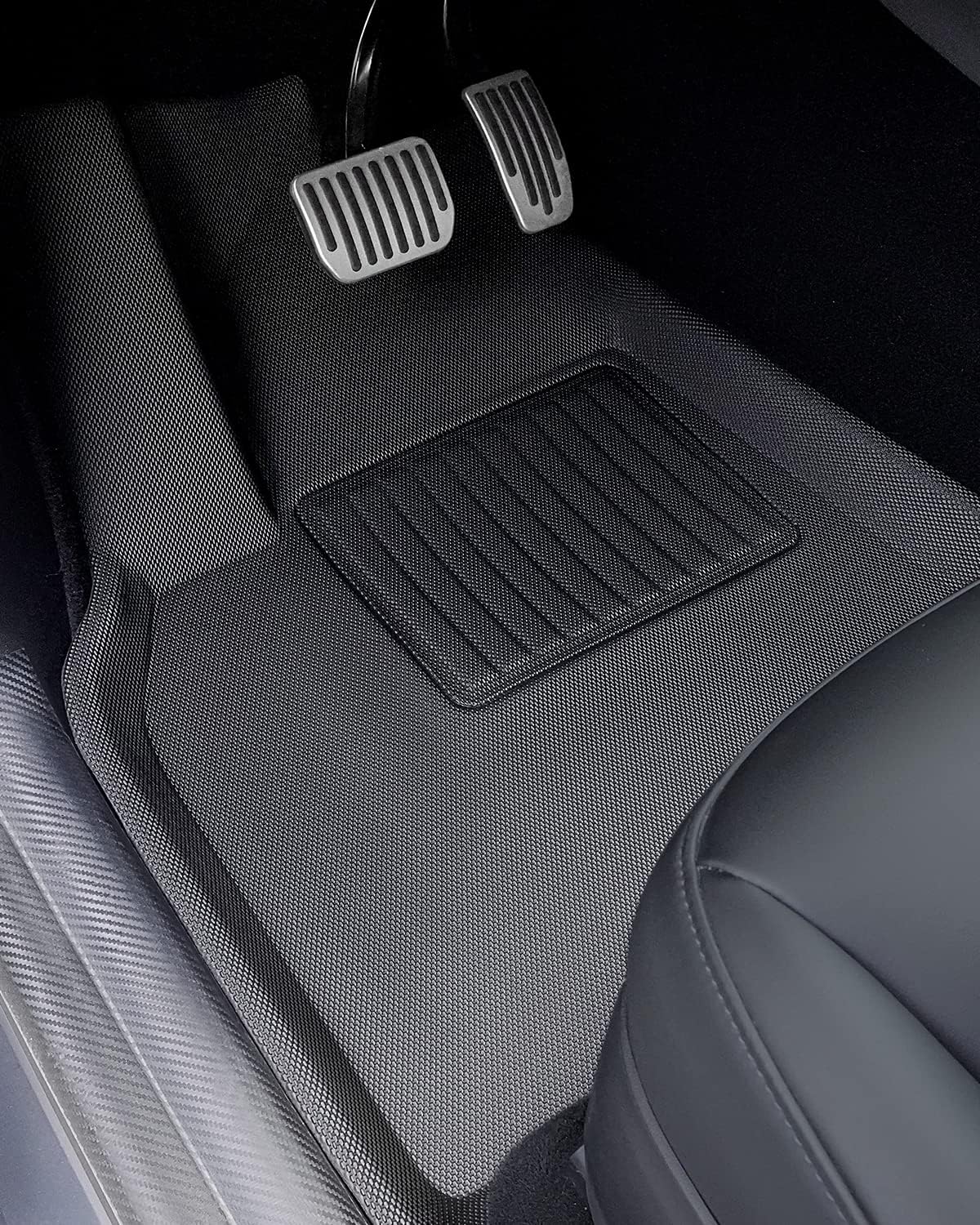 TAPTES Floor Mats Full Set for Tesla Model Y Accessories 2023 2022 2021, XPE All Weather,for Model Y Floor Mats 2021-2023 Front Rear Trunk Cargo Liner Mat,Waterproof Interior Accessories 5 Seater