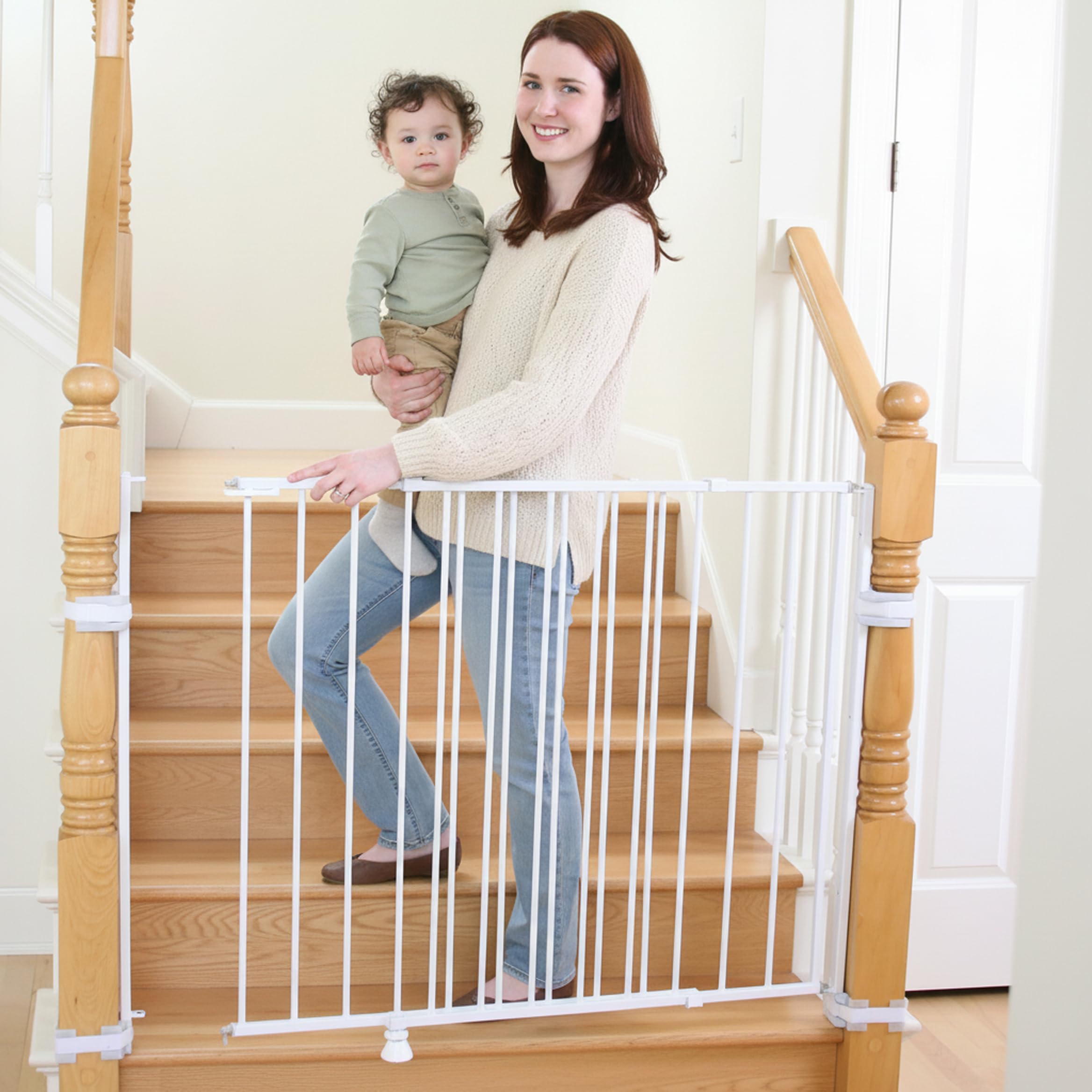 Regalo Safety 35" Extra Tall Baby Gate for Top of Stairs &amp; Dooways