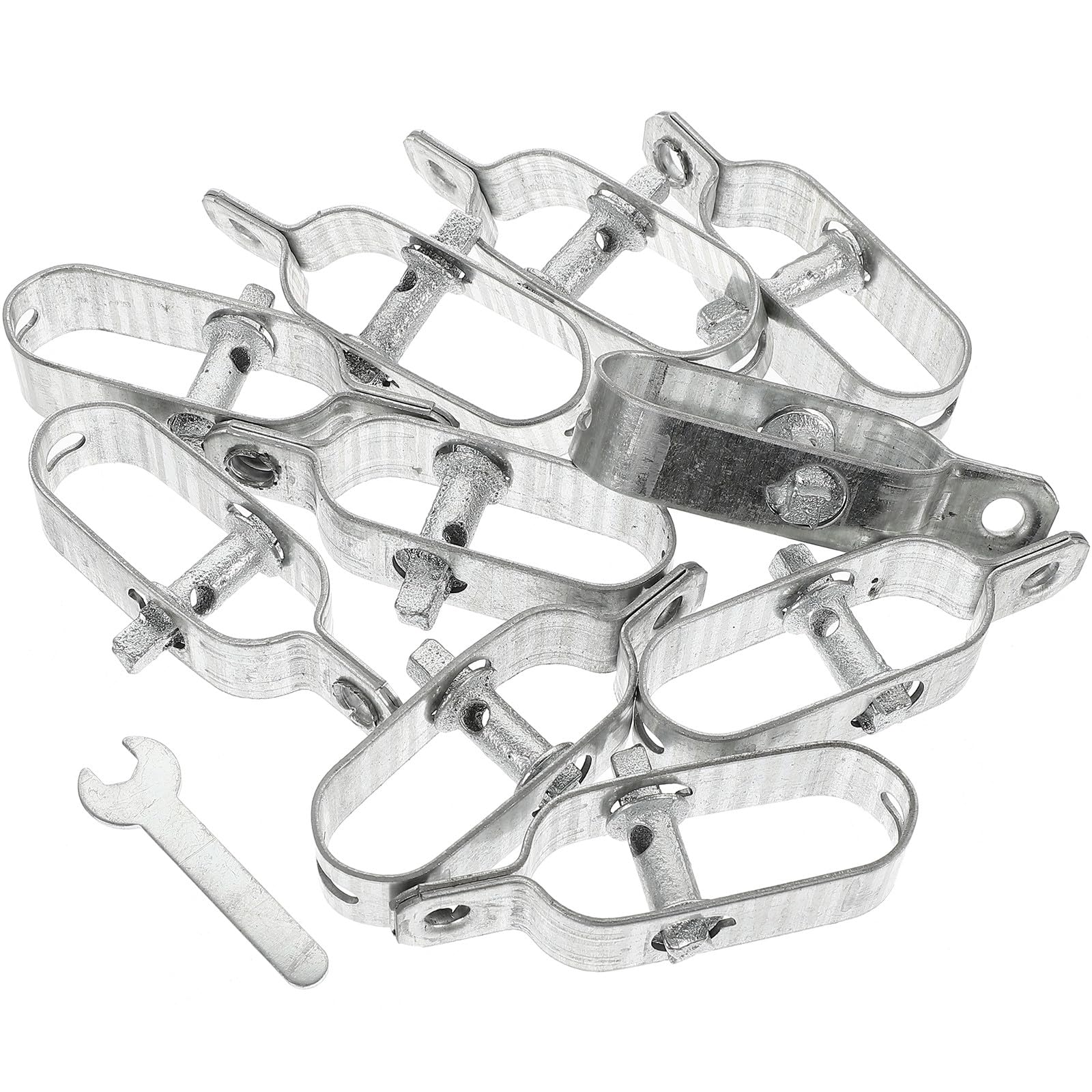 VICASKY Tenditori per Cavi Metallici in Acciaio da Giardino Set da 10 Pezzi, Tenditore per Filo D'acciaio Resistente All'usura, Tensione Cavi Facile da Montare per Recinzioni
