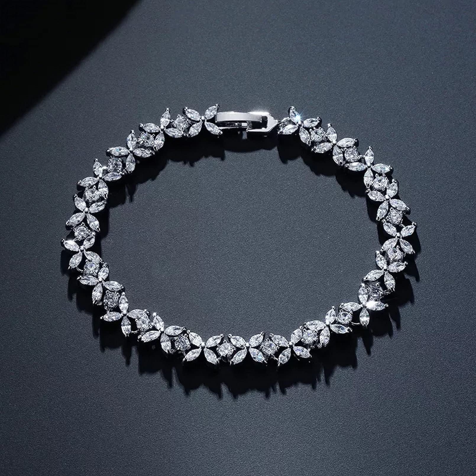 Damenarmband Neu Luxus 925 Sterling Silber Armband Damen Jubiläumsgeschenk Schmuck