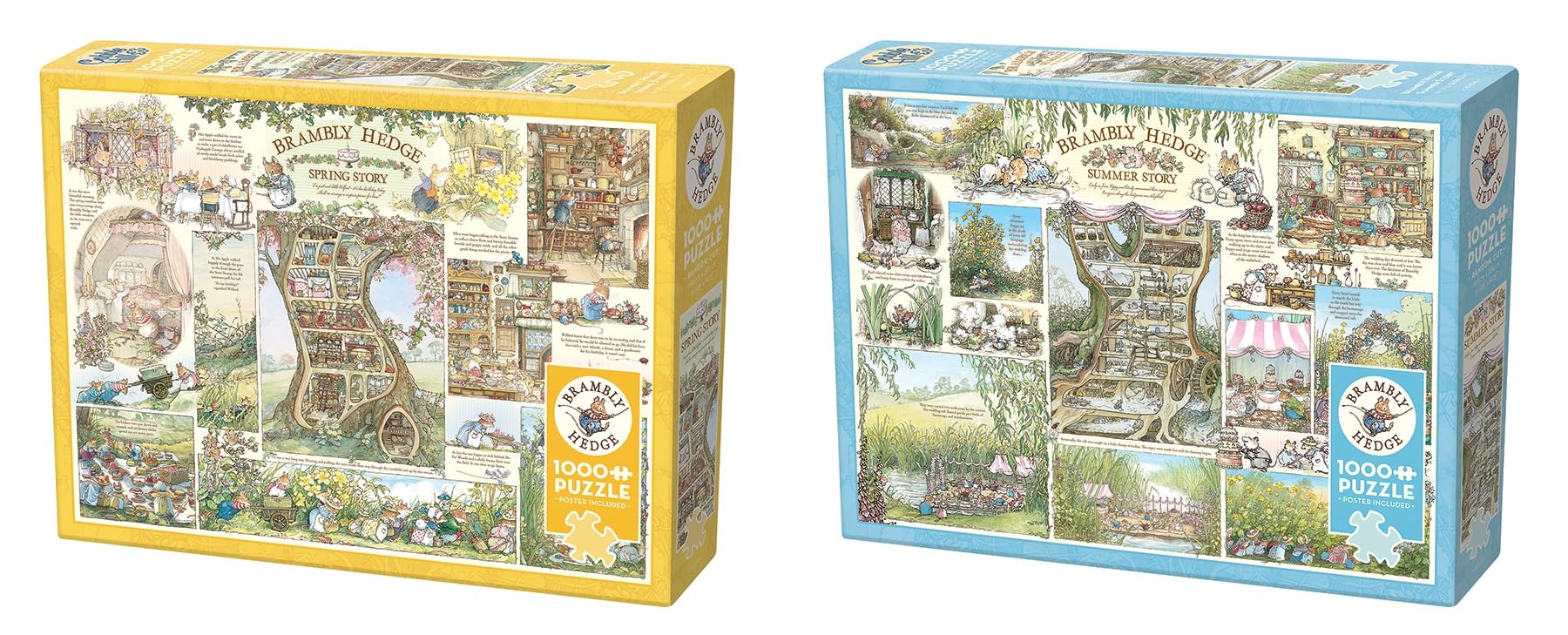 Amazon.com: Cobble Hill 1000 Piece Puzzle - Brambly Hedge Spring
