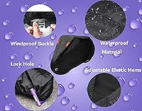 Vista 2 de Indeed BUY Funda para bicicleta para 1, 2 o 3 bicicletas, funda impermeable para bicicleta, fundas de almacenamiento al aire libre para bicicleta XL