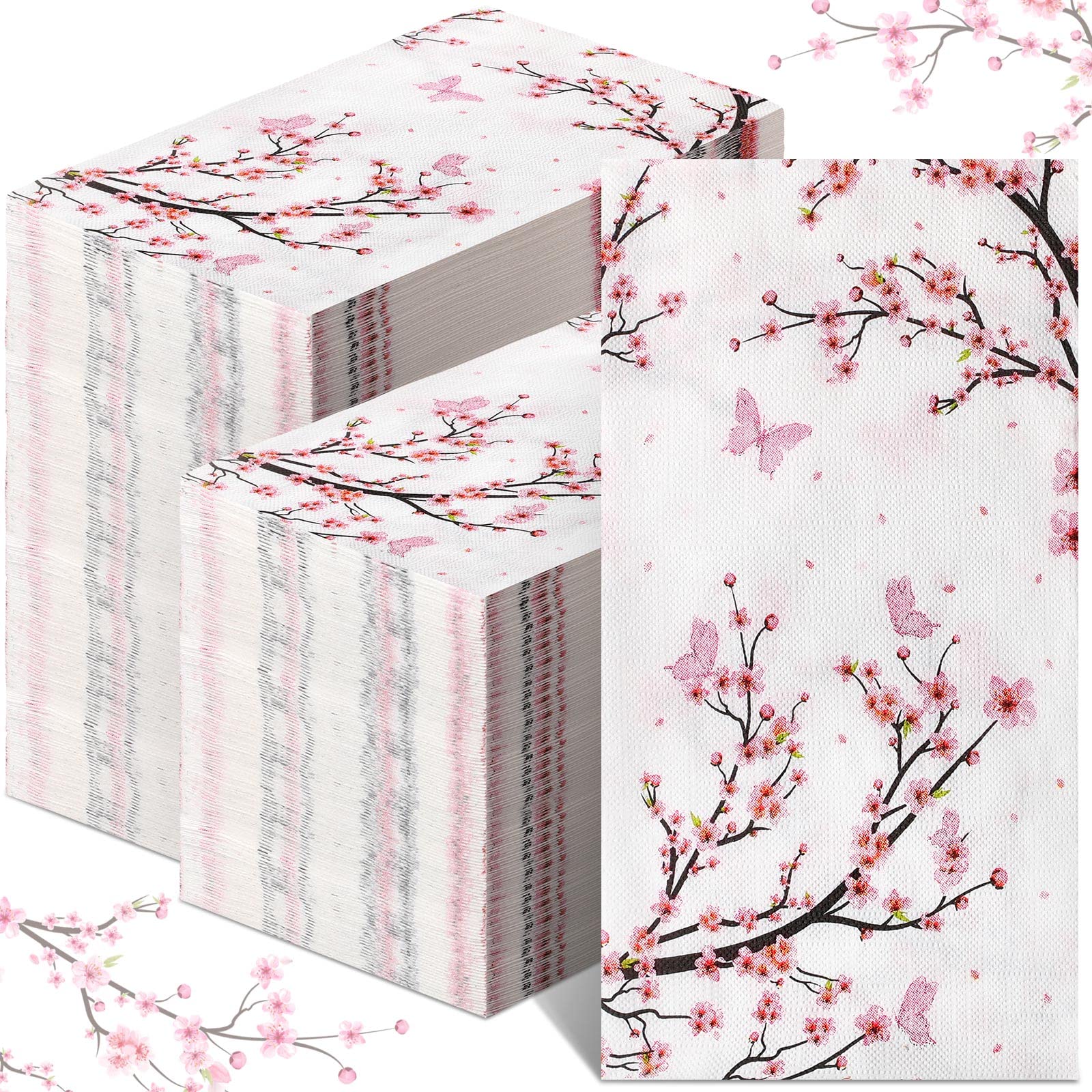 32 Lila Blumen-Gästehandtücher Aus Papier – Dekorativ Fürs Badezimmer Oder Als Servietten