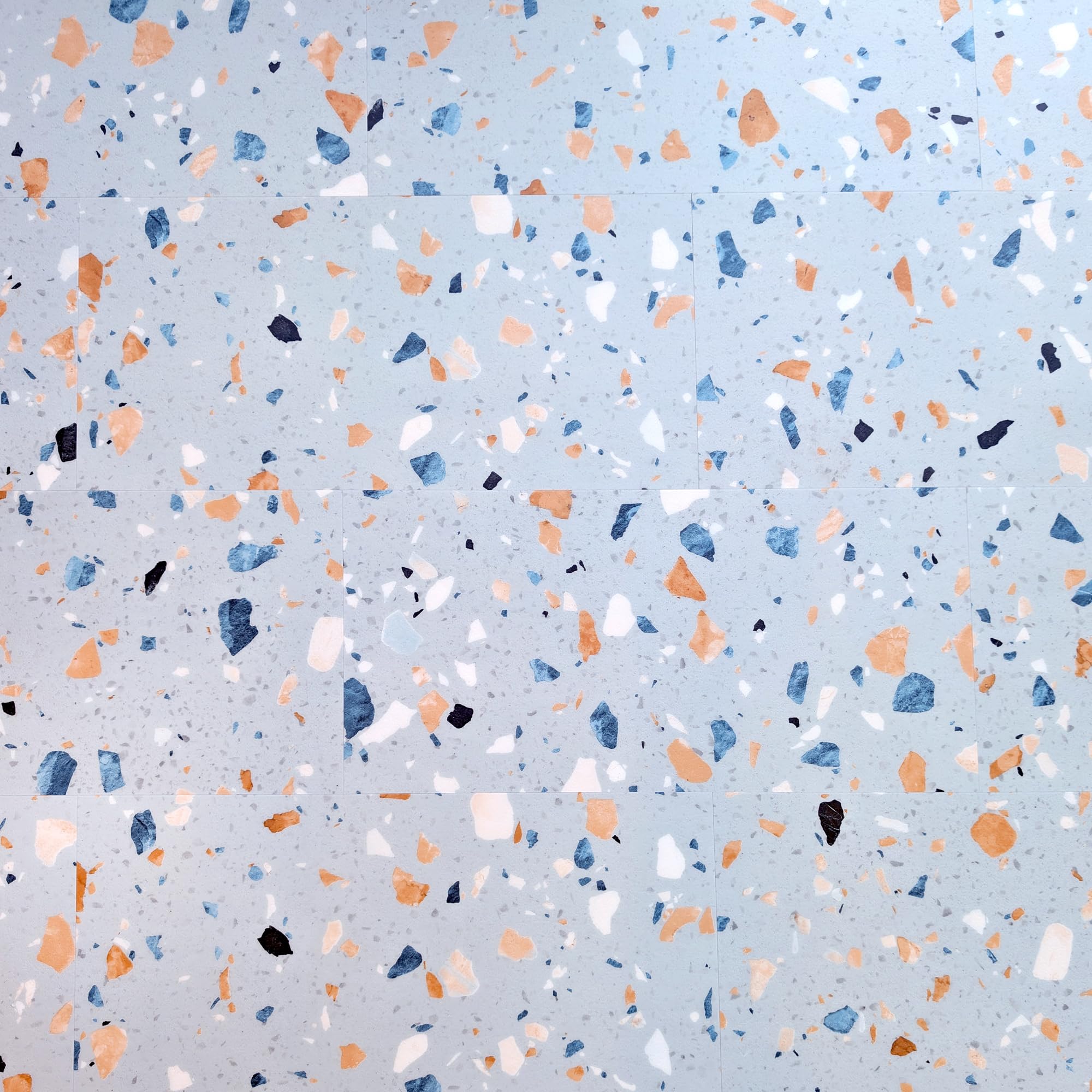 Allure Luxury Vinyl Tile Flooring, 22 Mil Wear Layer, Ultima Blue Agave Terrazzo 12" x 24", 6.5mm Thick Vinyl Tiles with Click and Lock Installation, 24 Boxes 565.44 sq ft.