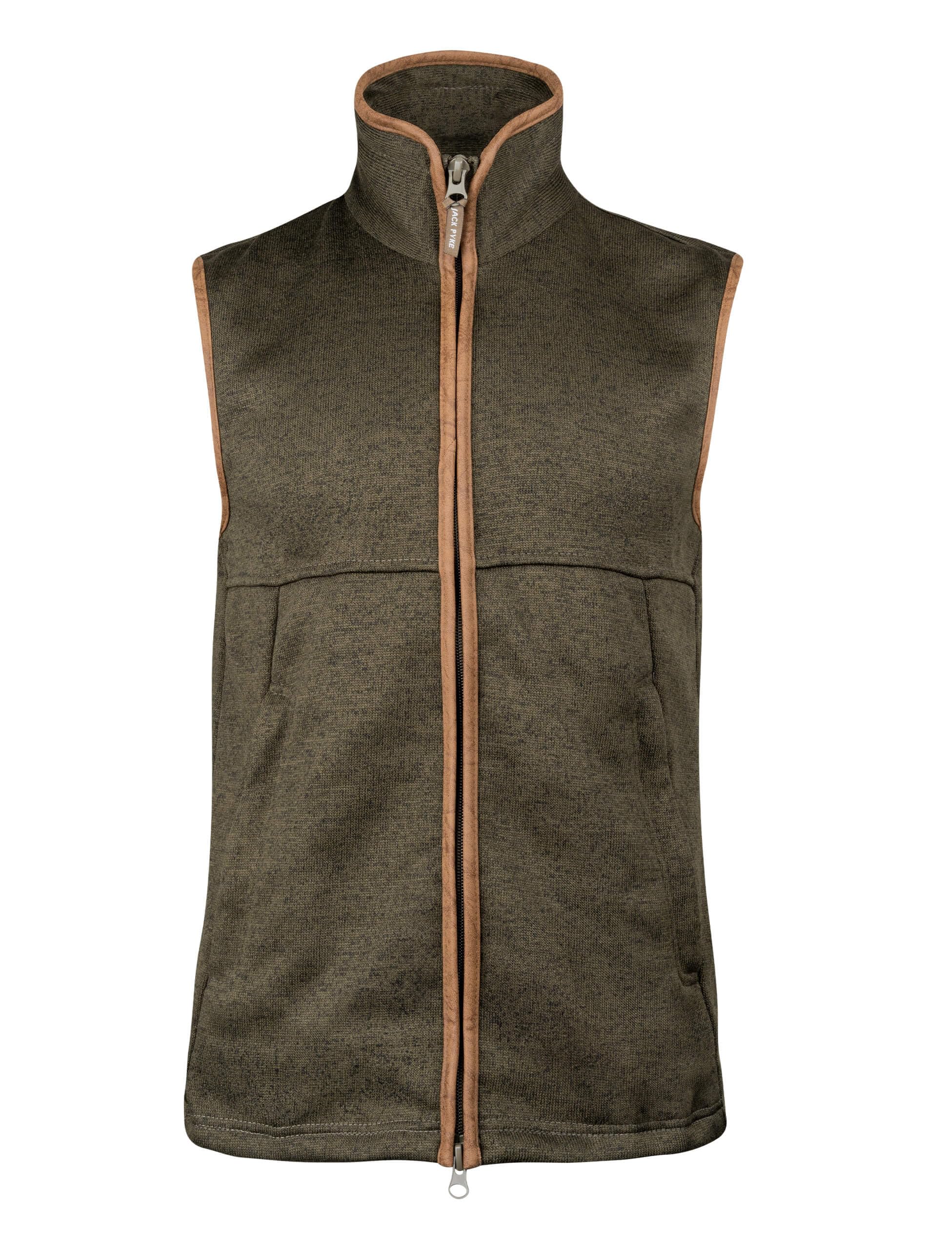 Jack Pyke Men's Dark Olvie Melange Fleece Gilet Dark Olive XX-Large